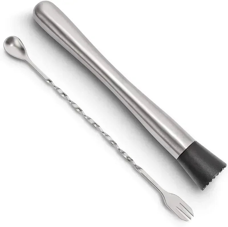 Conjunto de misturador de coquetel e colher para misturar