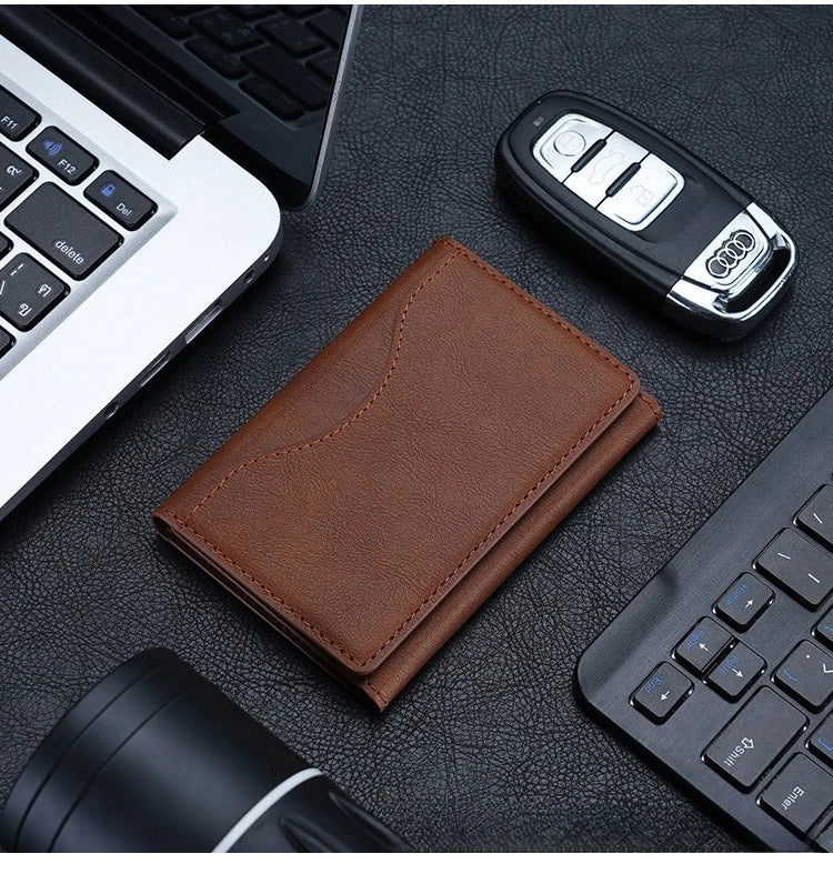 Powerful Magnetic Leather Wallet Magsafe for IPhone 16 15 Pro Max for IPhone 15 14 Pro Card Holder Phone Pouch Protective Case