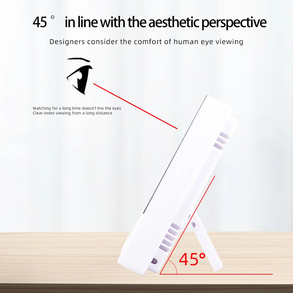 LCD Digital Temperature Humidity Meter HTC-2/HTC-1 Home Indoor Outdoor Hygrometer Thermometer Weather Station with Clock