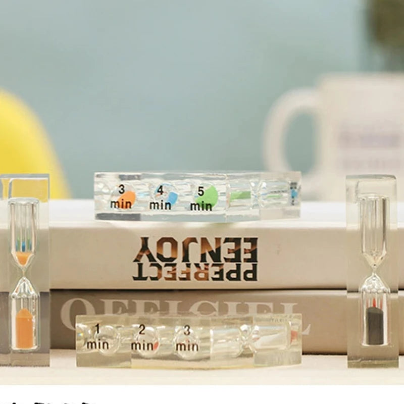 Three-Interval Sand Timer, 1/2/3 or 3/4/5 Minutes