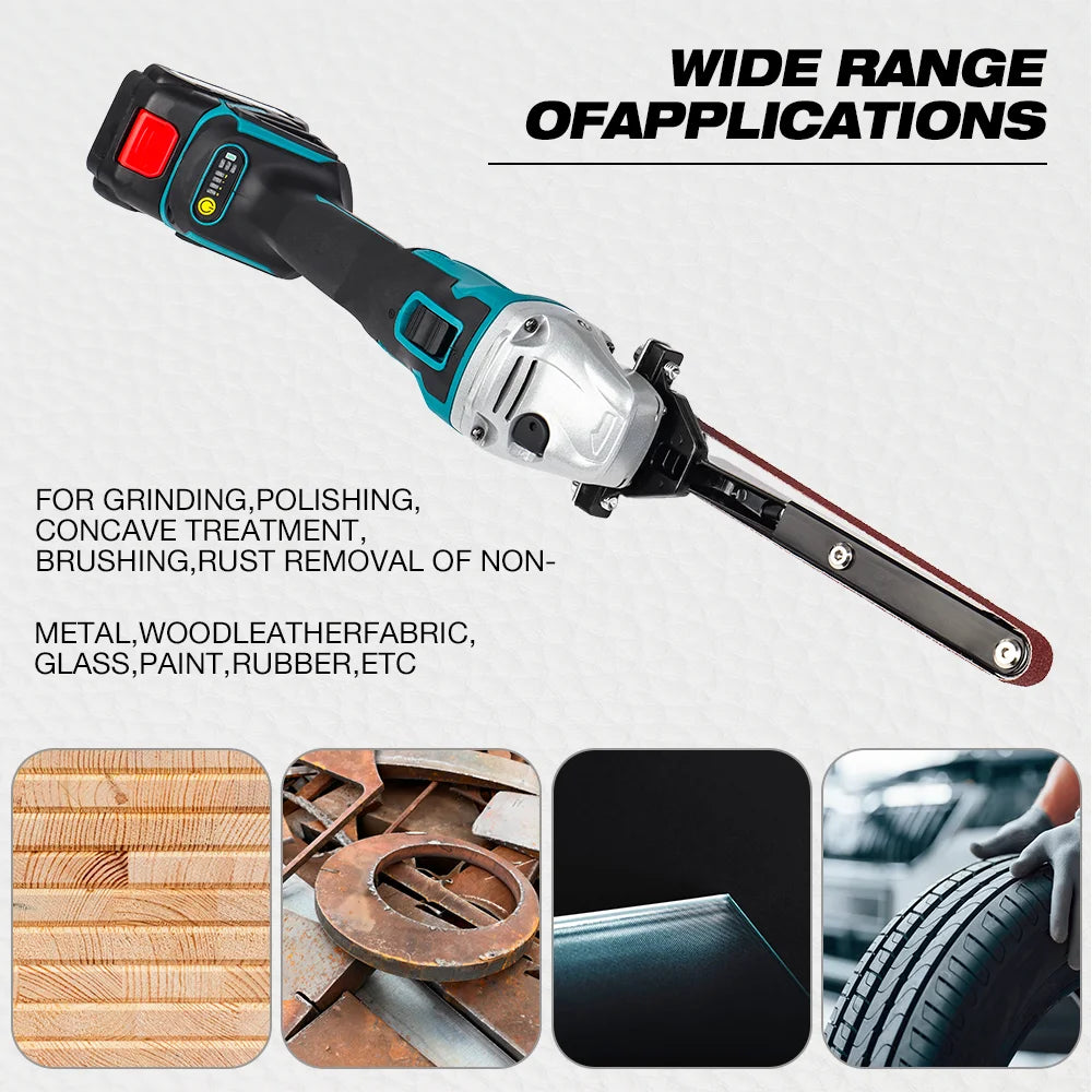 Angle Grinder to Belt Sander Converter Sanding Belt Adapter M10/M14 Angle Grinder for 100/115/125 Wood/Metal Edge Polishing Tool