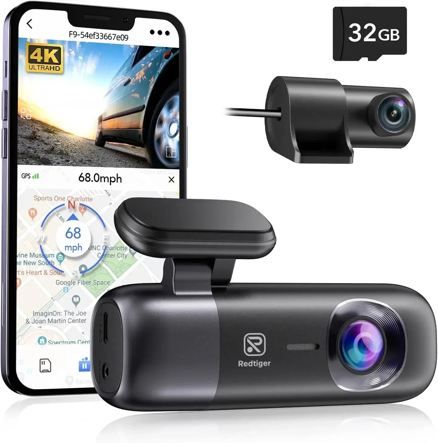 REDTIGER F9 4K Dash Cam with WiFi, GPS and Parking Mode