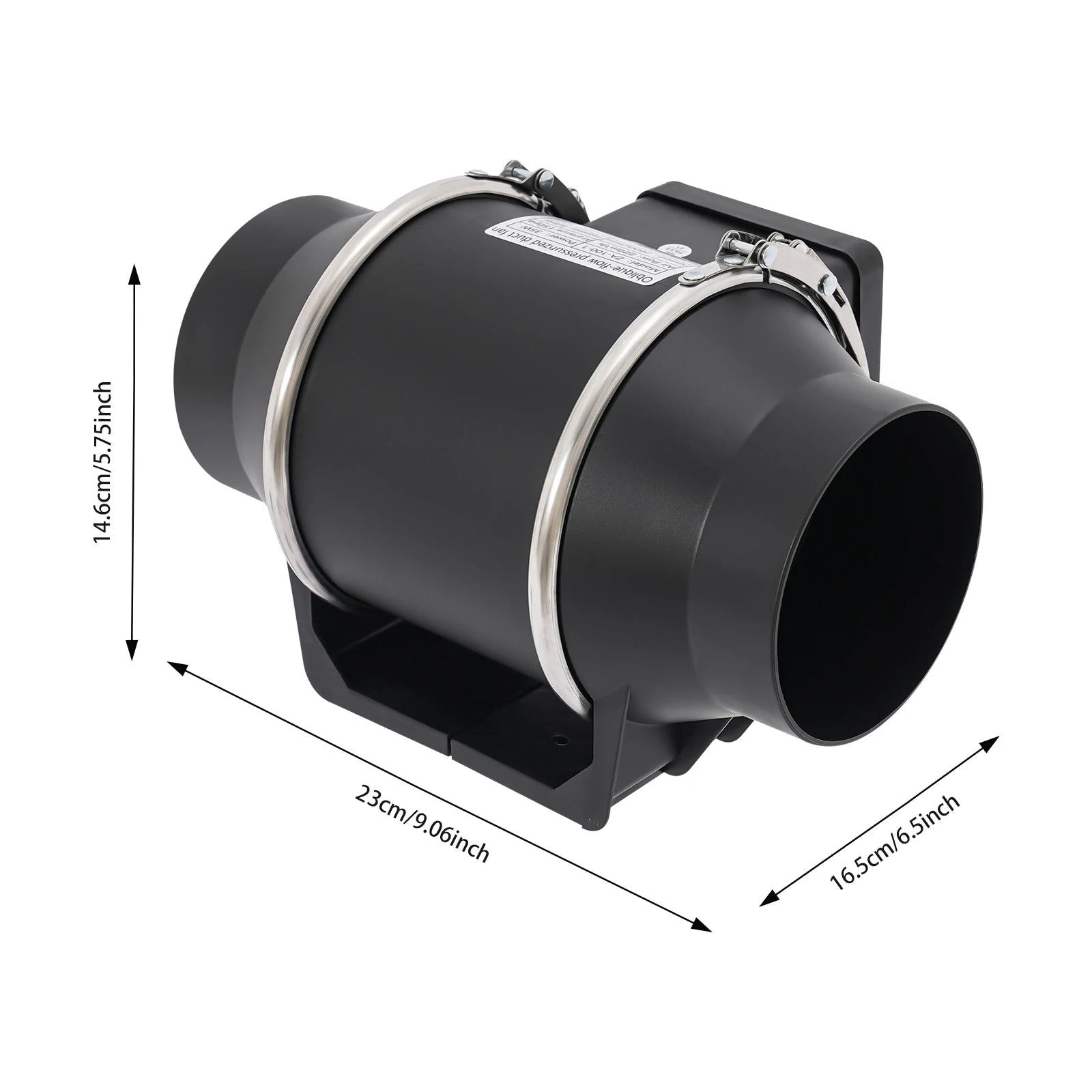 YIYIBYUS 220V Exhaust Fans Pipe Duct Ventilation Fan Silent Bathroom Extractor Ventilation Kitchen Toilet Wall Exhaust Duct Fan