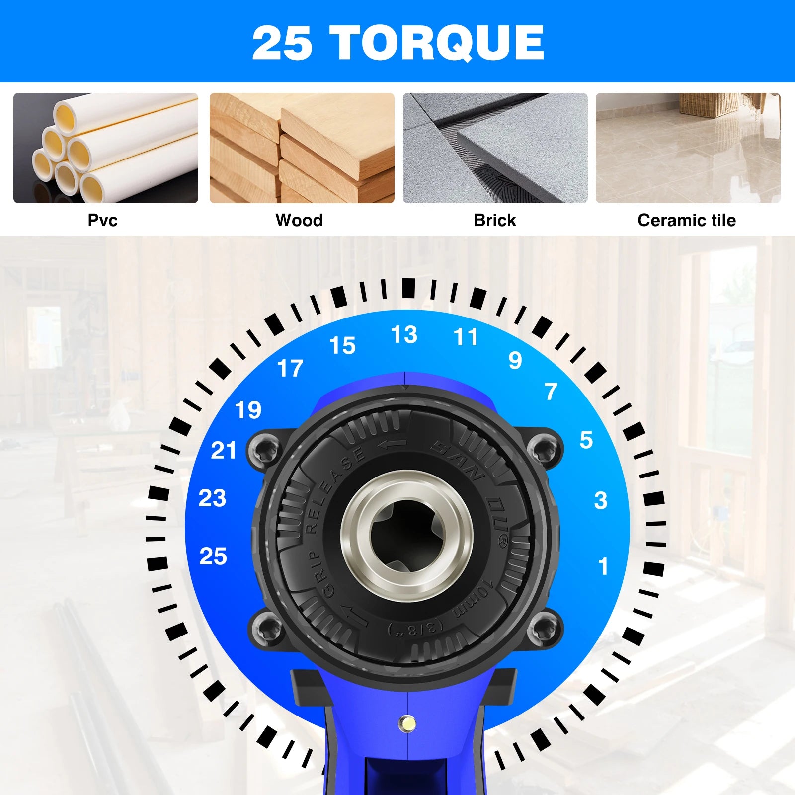 Набір бездротової дрилі та електричної викрутки 21V