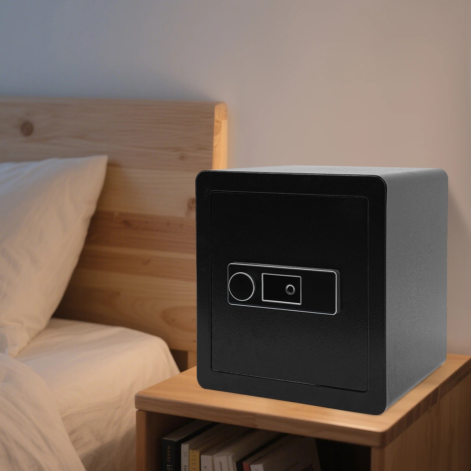 Domáci bezpečnostný sejf – 45L biometrická oceľ