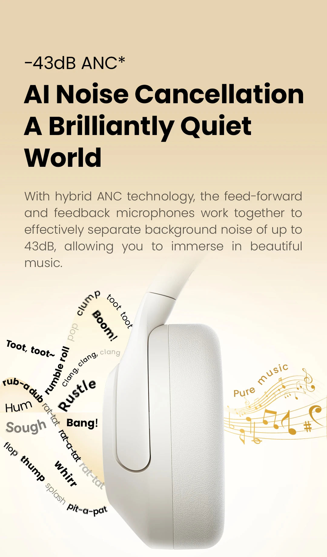 Haylou S30 Wireless Bluetooth ANC Headphones