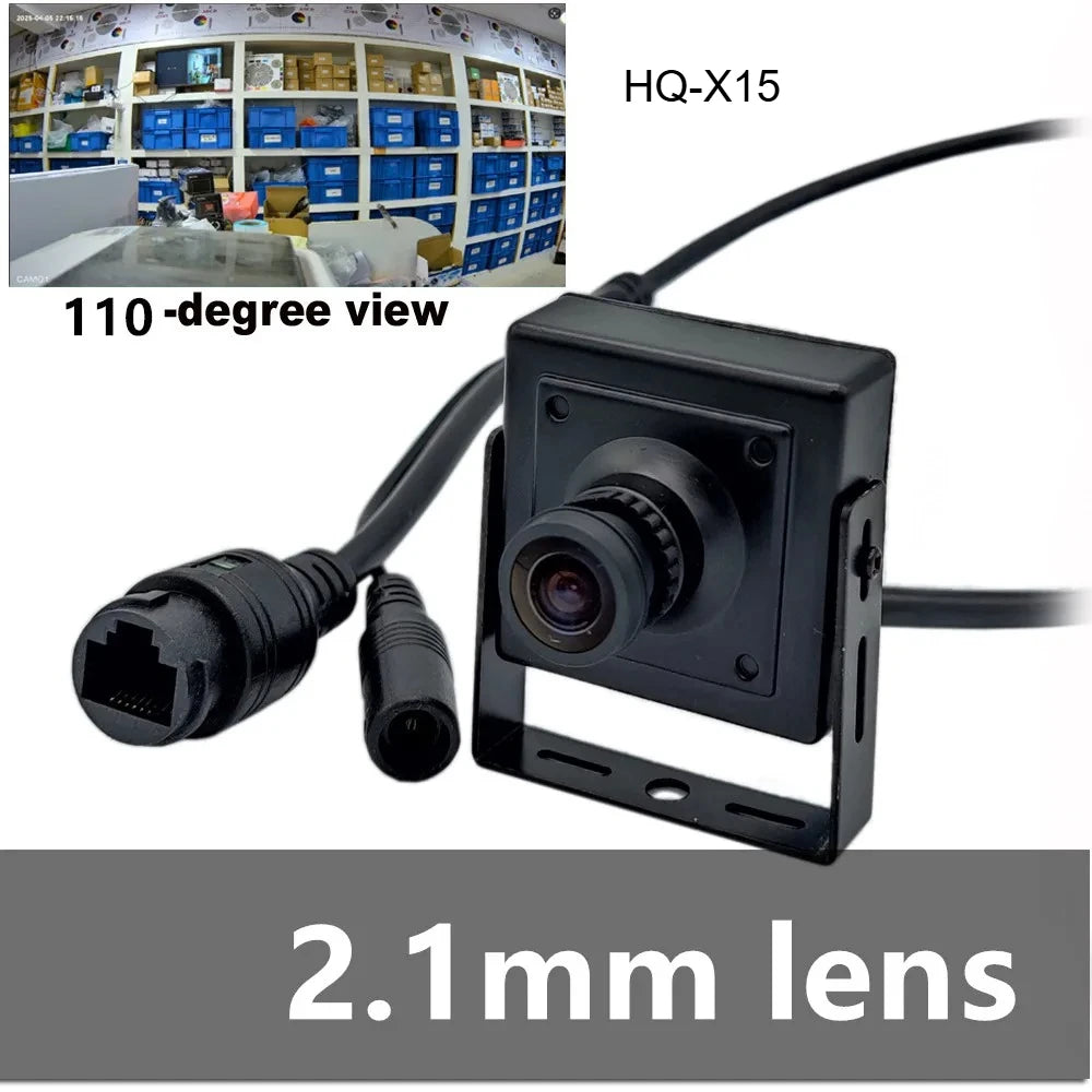 Cámara de seguridad PoE ojo de pez mini interior 5MP