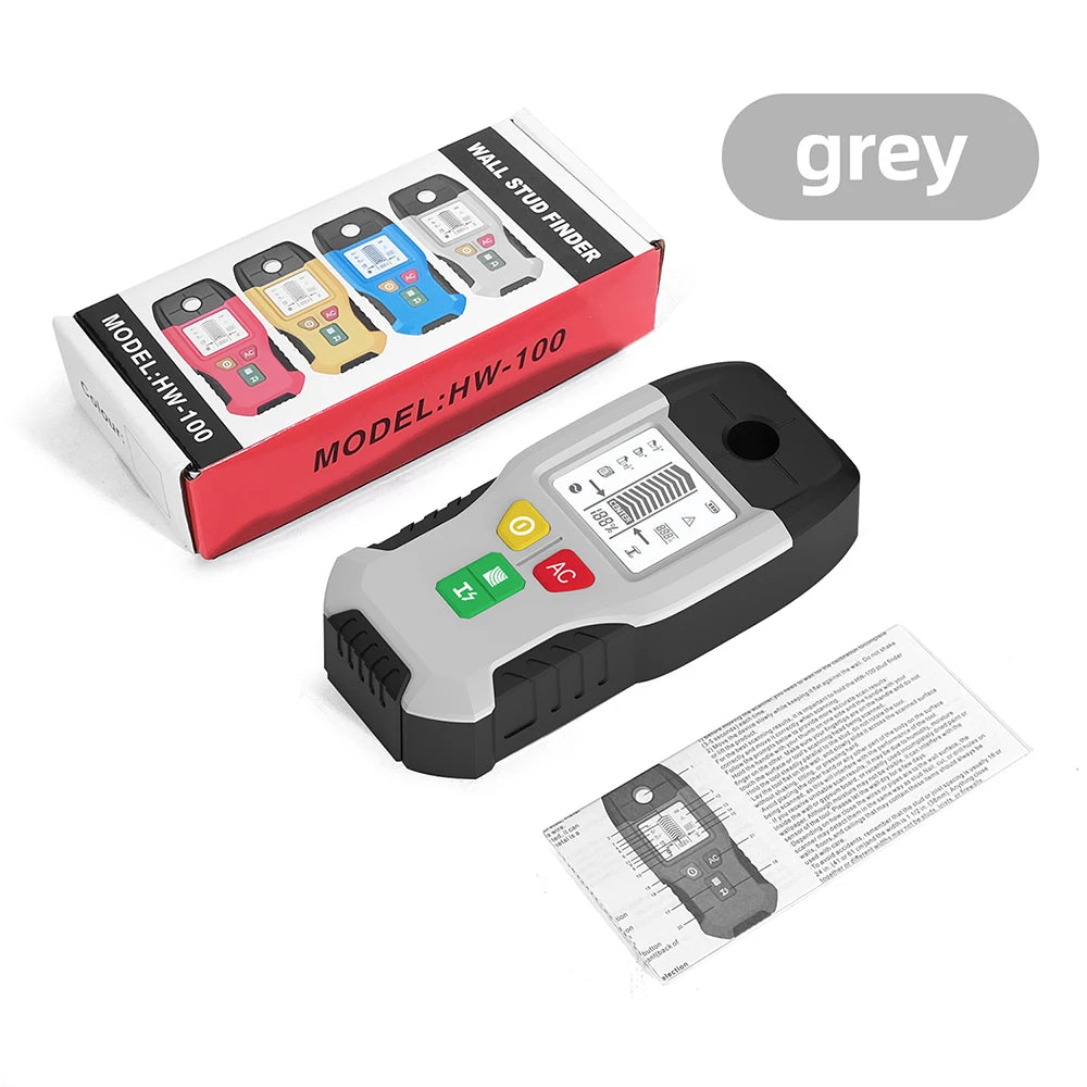 HW-100 Wall Stud Finder with Metal & AC Scan Modes