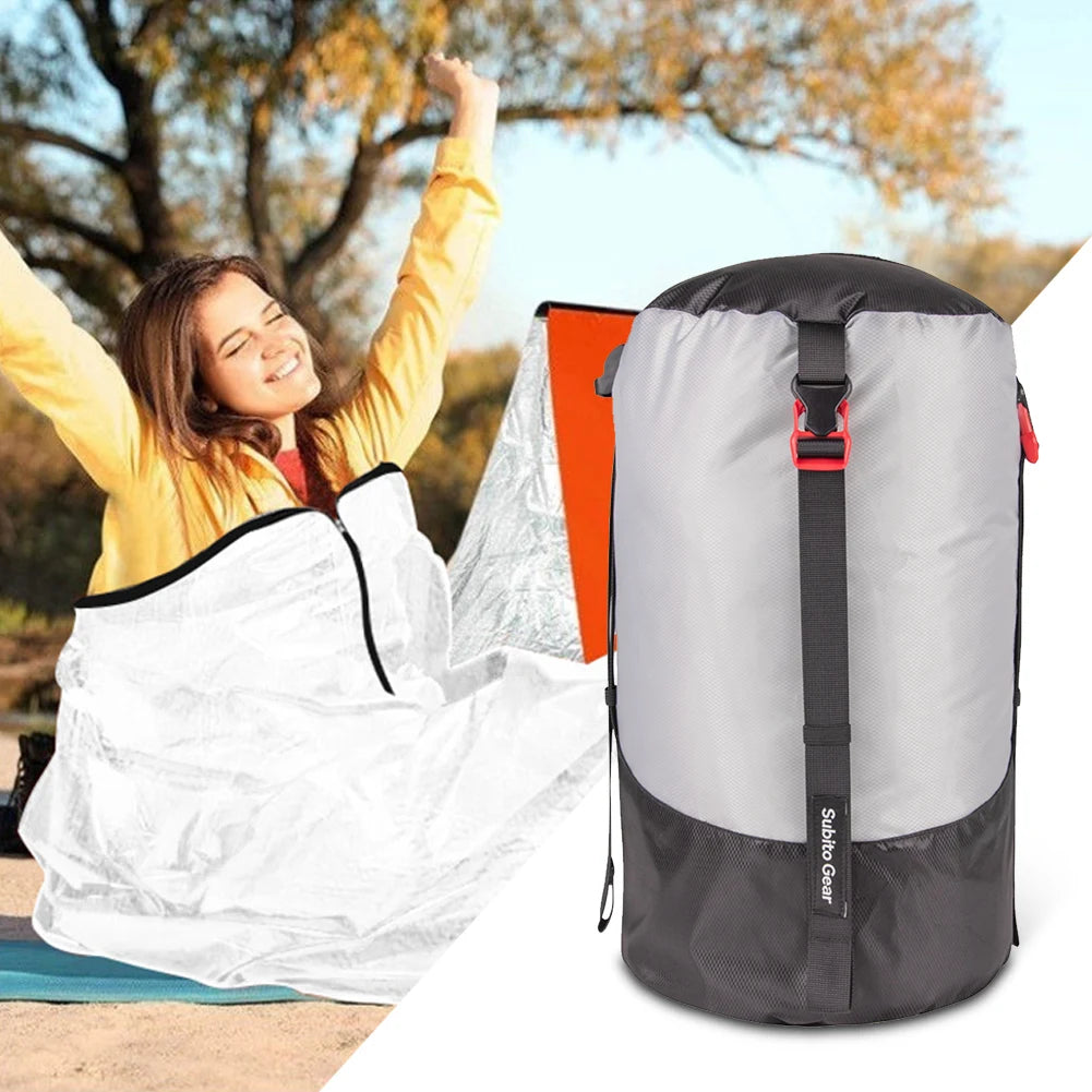 Sleeping Bag Compression Storage Bag Waterproof Portable Ultralight 1-25L
