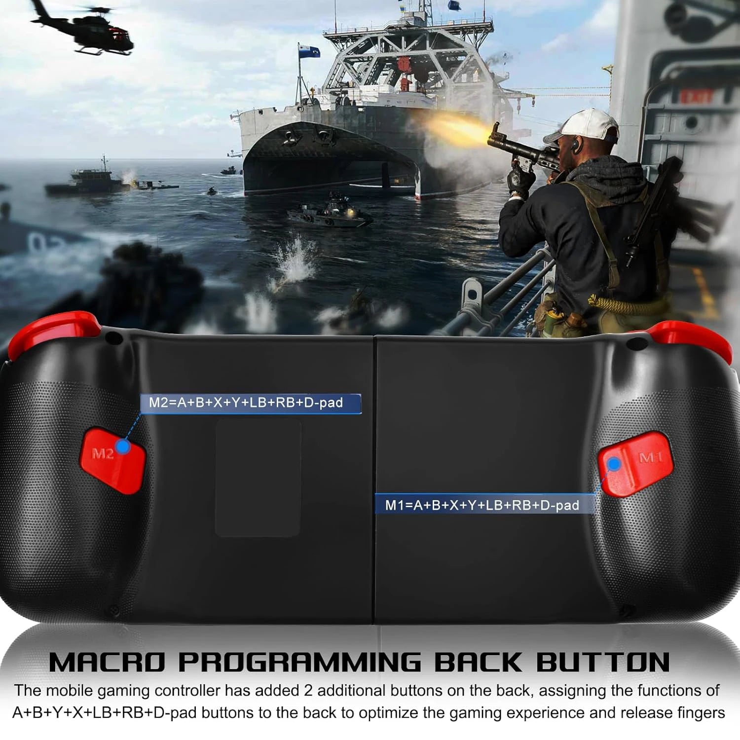 D3 Retractable Wireless Game Controller for Phone, Switch, PS3, PS4, PC