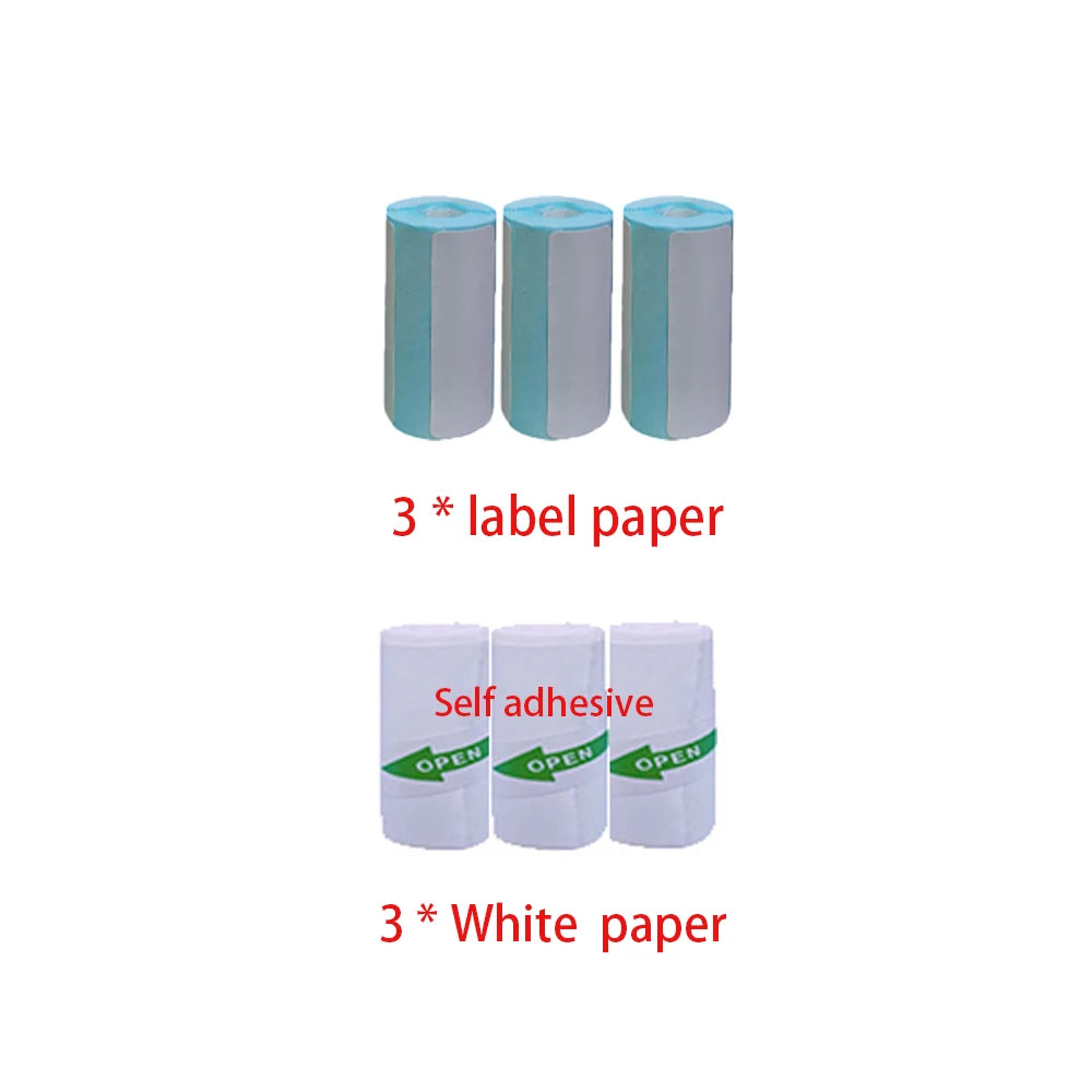 57 mm Thermal Label and Colour Paper Rolls, 6 m per Roll