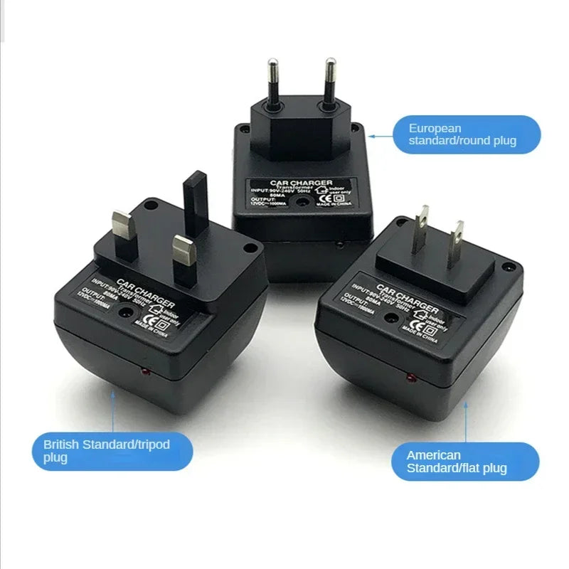 AC to 12 V Car-Socket Adapter, 500 mA