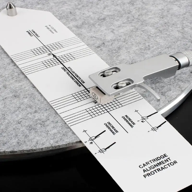Turntable Stylus Alignment Protractor