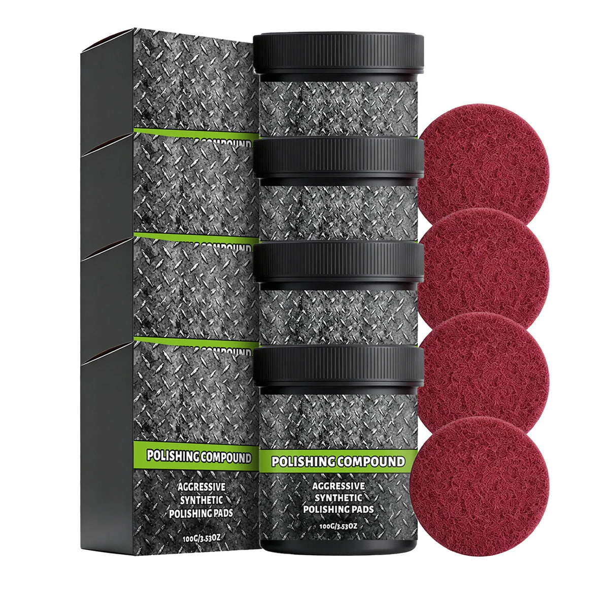 Kit di pasta lucidante e tampone, 100 g