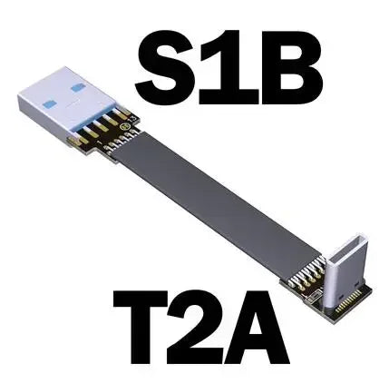 Cable de extensión plano tipo cinta USB 3.1, USB-C / USB-A