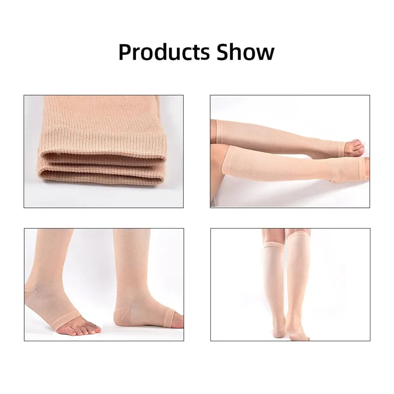 1 Pair Compression Calf Sleeves Running Leg Compression Sleeve Compression Socks for Shin Splint For Men Women 20-30mmHg