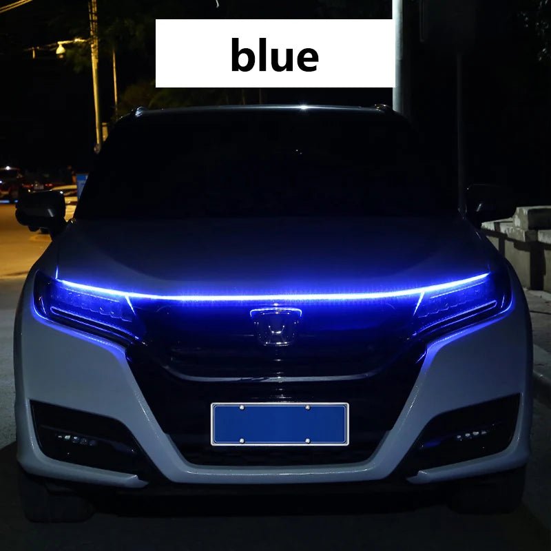 Bande lumineuse LED flexible 12V pour capot de voiture