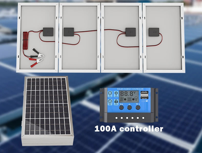 800W solárny panel Skladací rám Odolný, Prenosný solárny panel Dizajn pre kempovanie, vozidlo RV a núdzový prúd