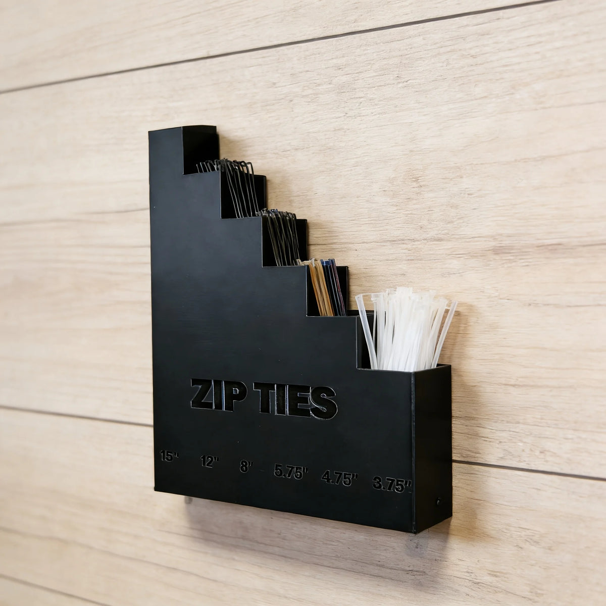 Wall-Mounted Cable Tie Organizer