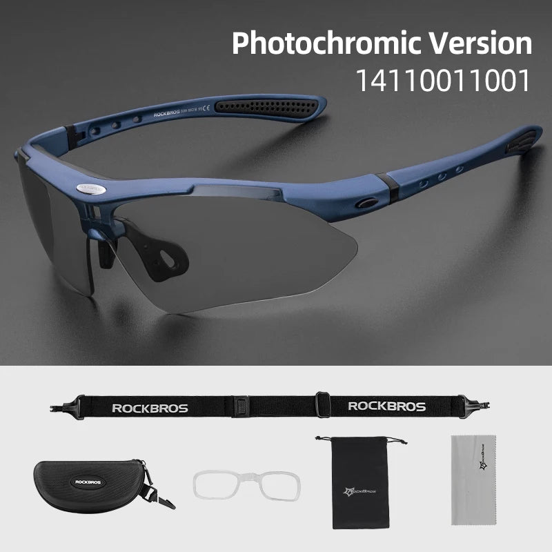 Polarized Photochromic Cycling Sunglasses with UV Protection