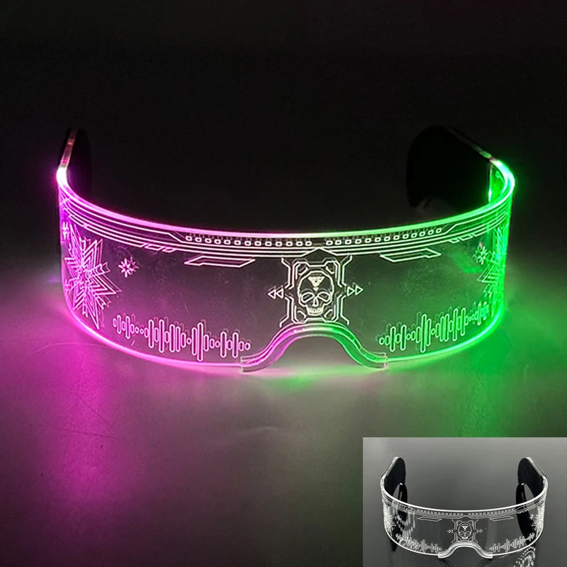 New Colorful LED Glasses Women Men Decor Eyewear Luminous Party Glasses Glowing For Rave Night Club Bar Dancing Party