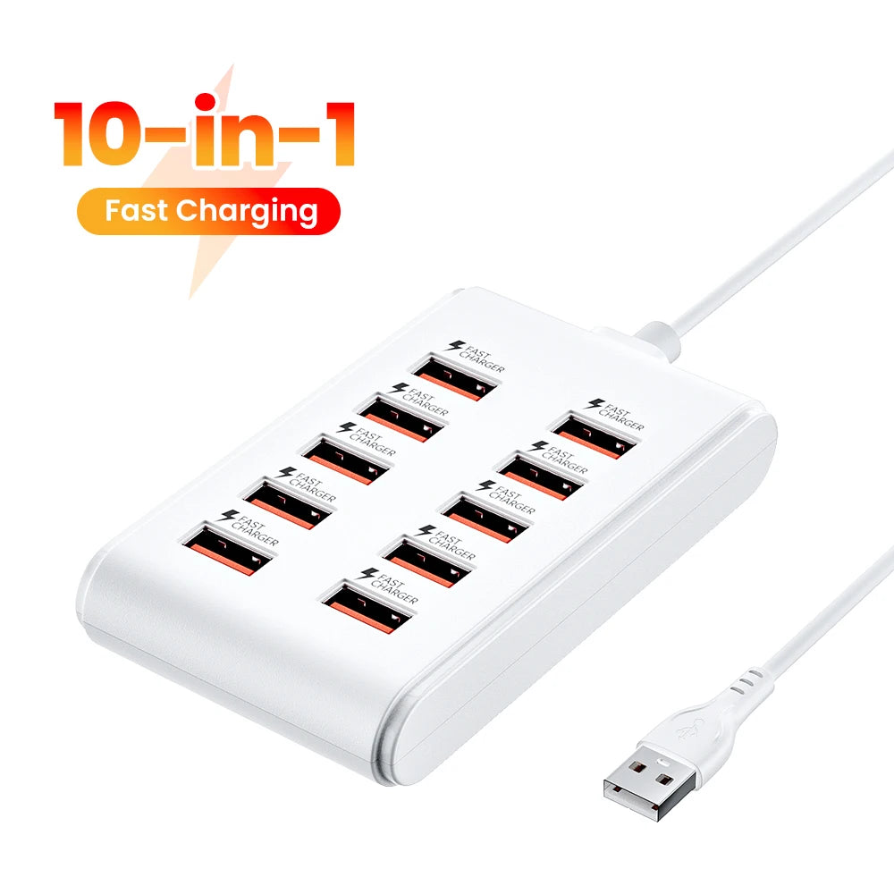Ten-Port USB 2.0 Hub with One-Metre Cable