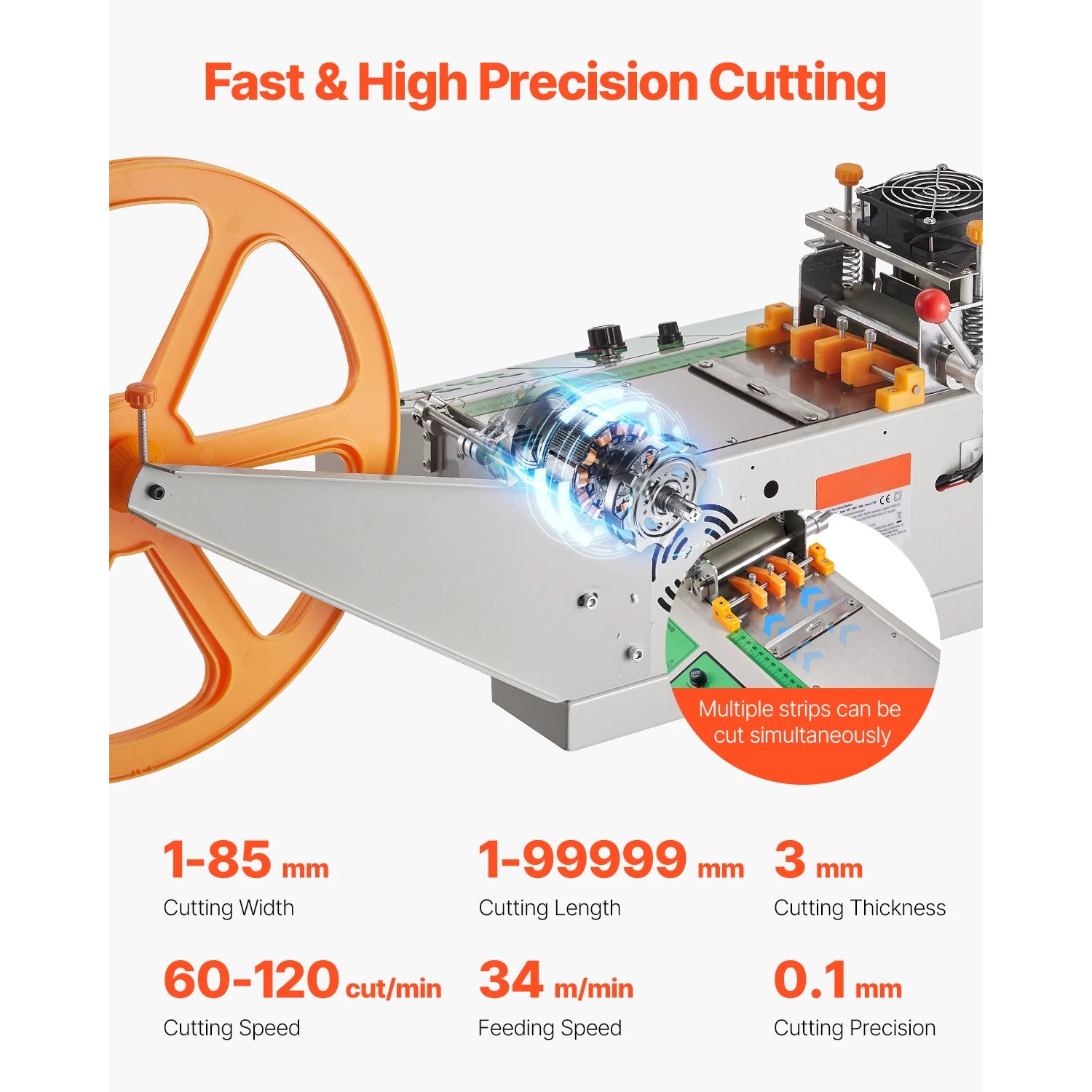 SucceBuy Automatic Webbing Cutting Machine Hot Cold Ribbon Cutting Machine with Adjustable Temperature LCD Display for Shoelaces