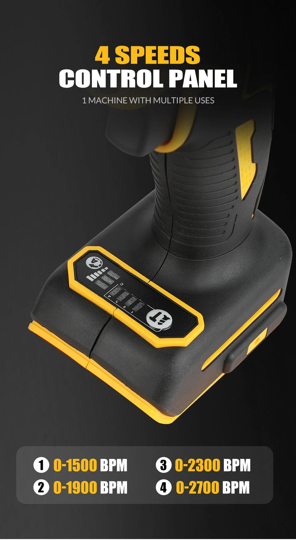 20V Brushless Impact Driver, 1/4" Hex 3-Speed Cordless Power Tool
