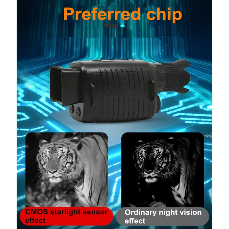 5X Digital Light Zoom Monocular Night Vision Device 1080P HD Infrared Camera Hunting Telescope Outdoor Search Full Darkness 300m