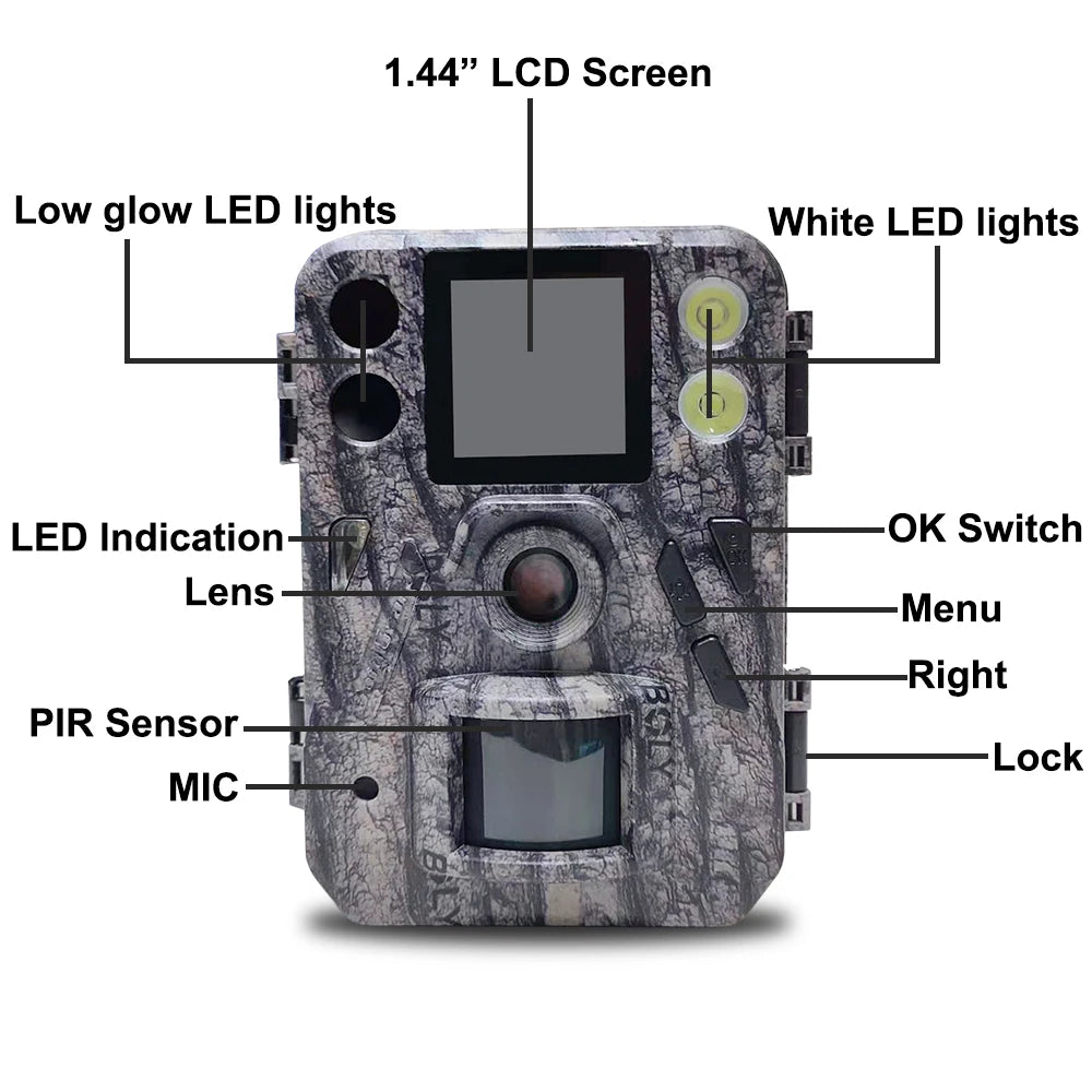 BolyGuard SG520-Plus 4K 48MP Trail Camera with Night Vision