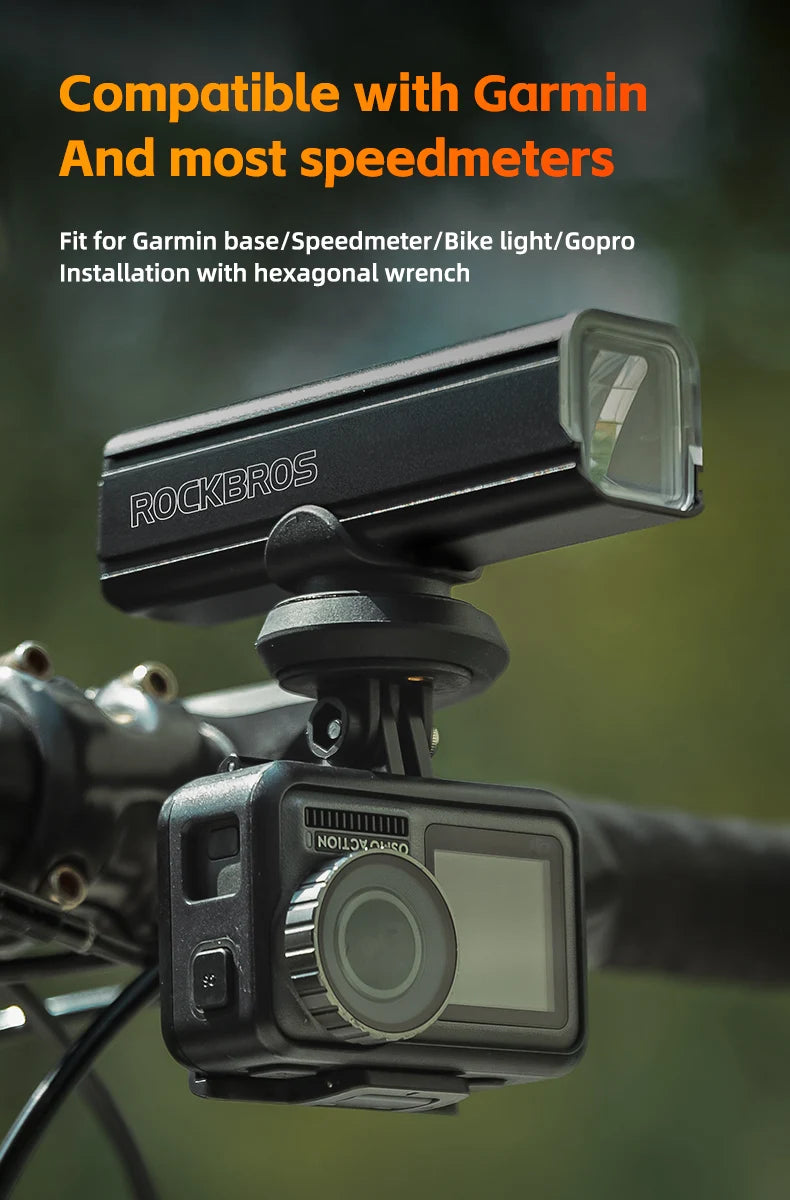 Bike Computer Mount for Garmin Wahoo Bryton Light Camera Bracket
