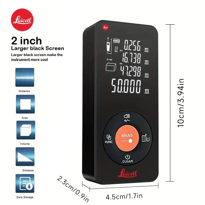 Rechargeable Laser Distance Meter - Range Options