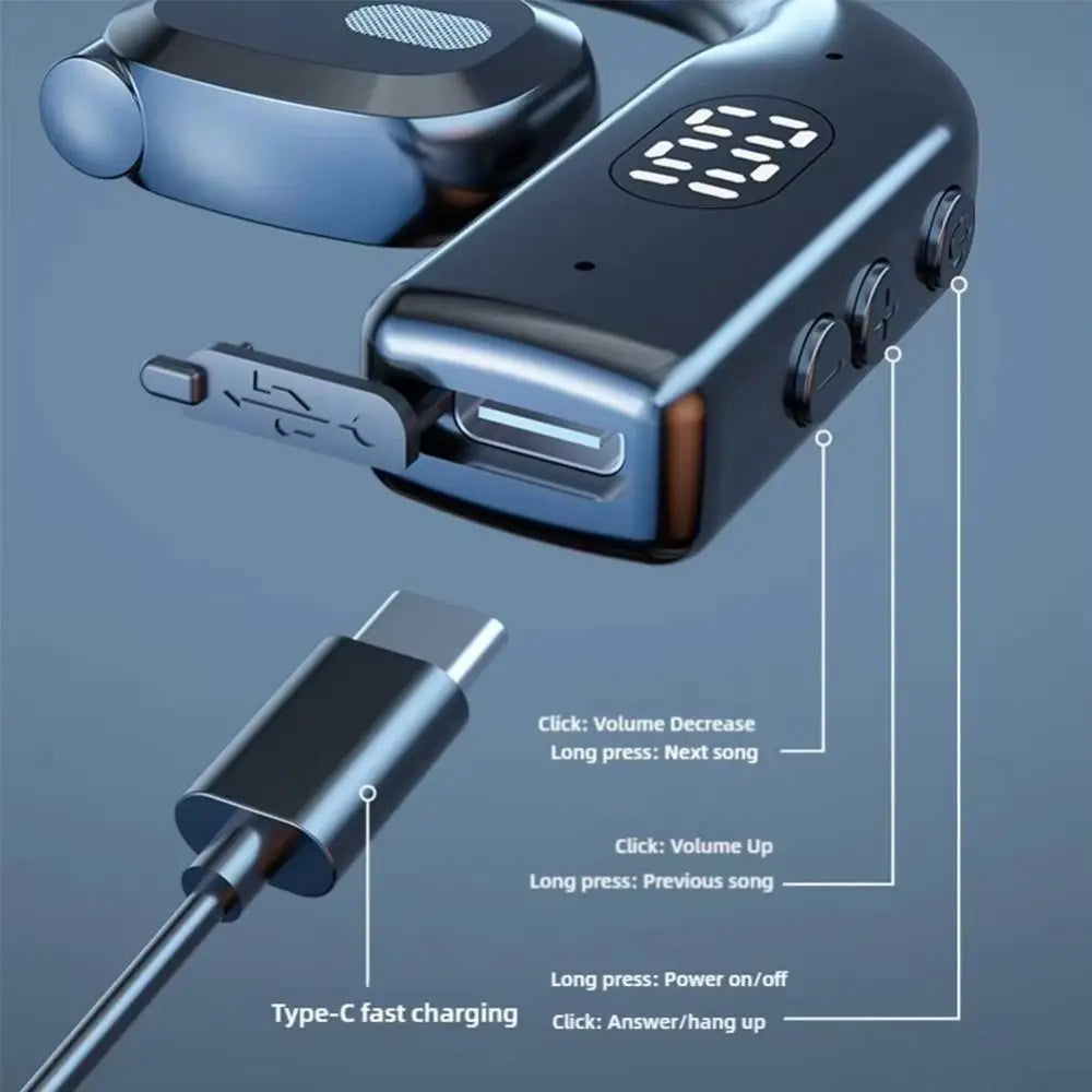 Bluetooth 5.4 Ear-Hook Headset, Pack Options