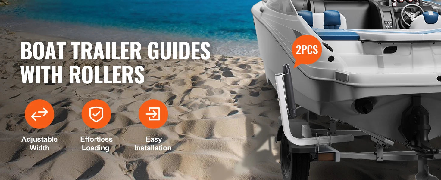 Adjustable Galvanized Boat Trailer Guide Poles (2PCS)