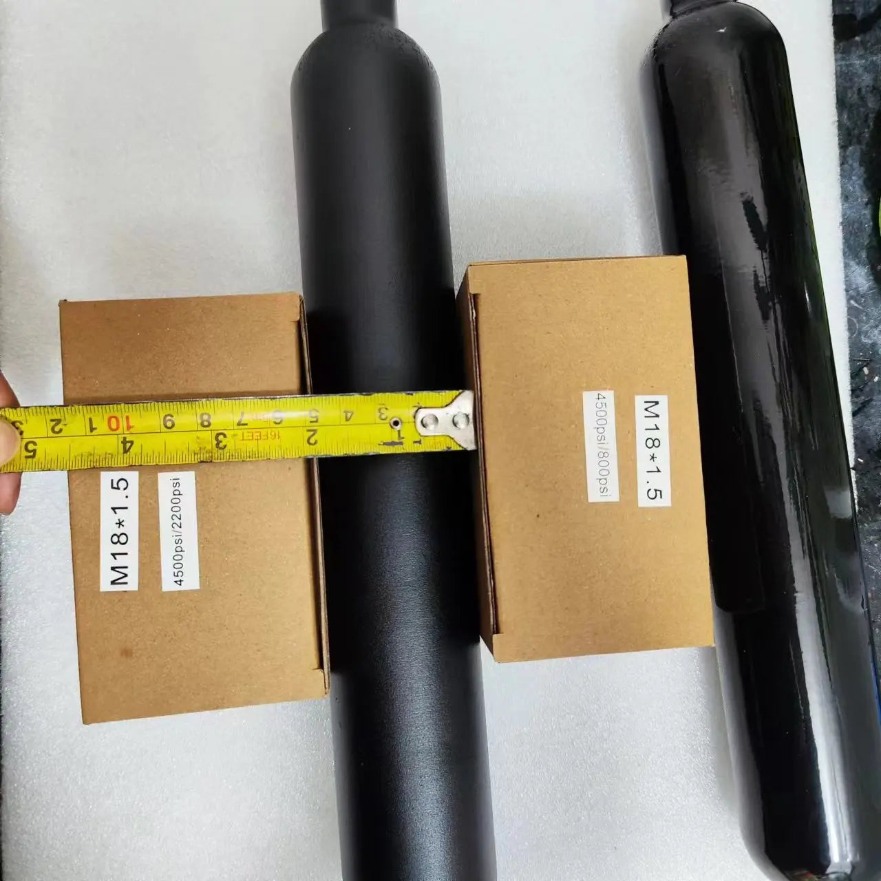 0.38L Aluminum Diving Tank Bottle 20MPa M18 Thread 4500 PSI