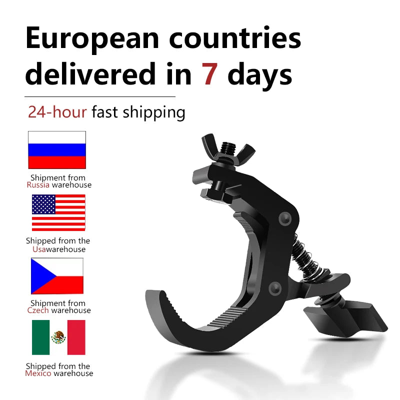 Odolná sada svoriek na háky pre ťažké osvetlenie na pódiu