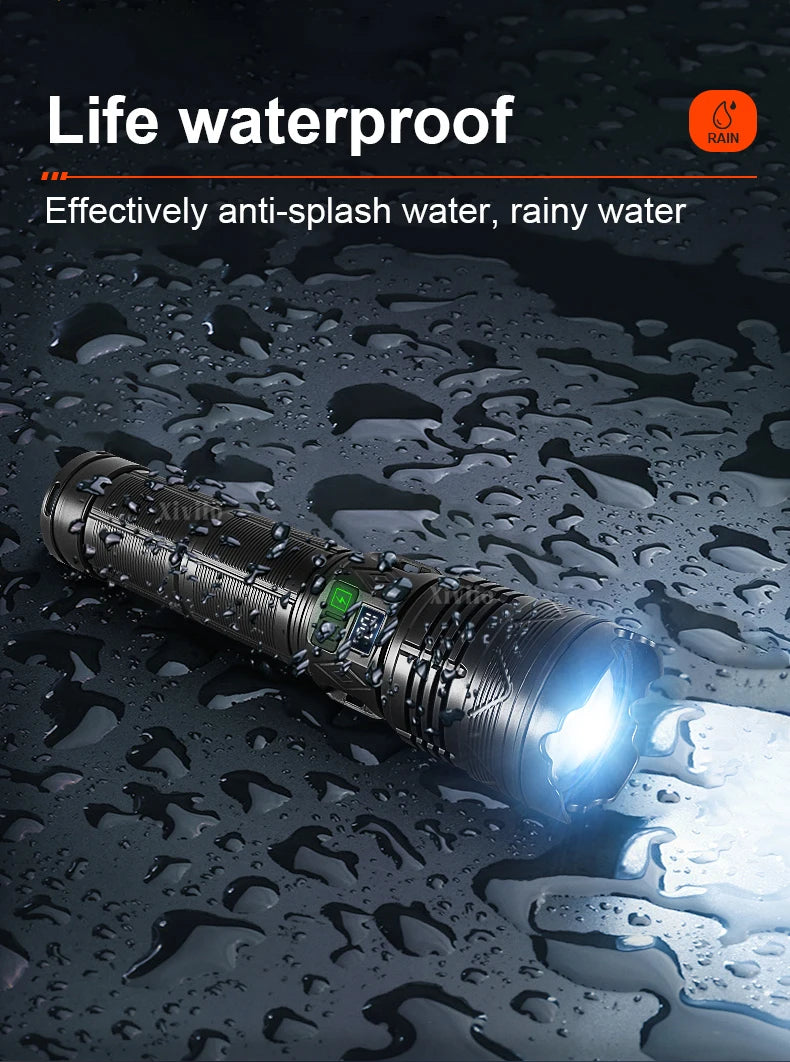 2026 New Upgrade Ultra Powerful Flashlights Rechargeable LED Tactical Torch Super Bright Lamp Outdoor Adventure Fishing Camping