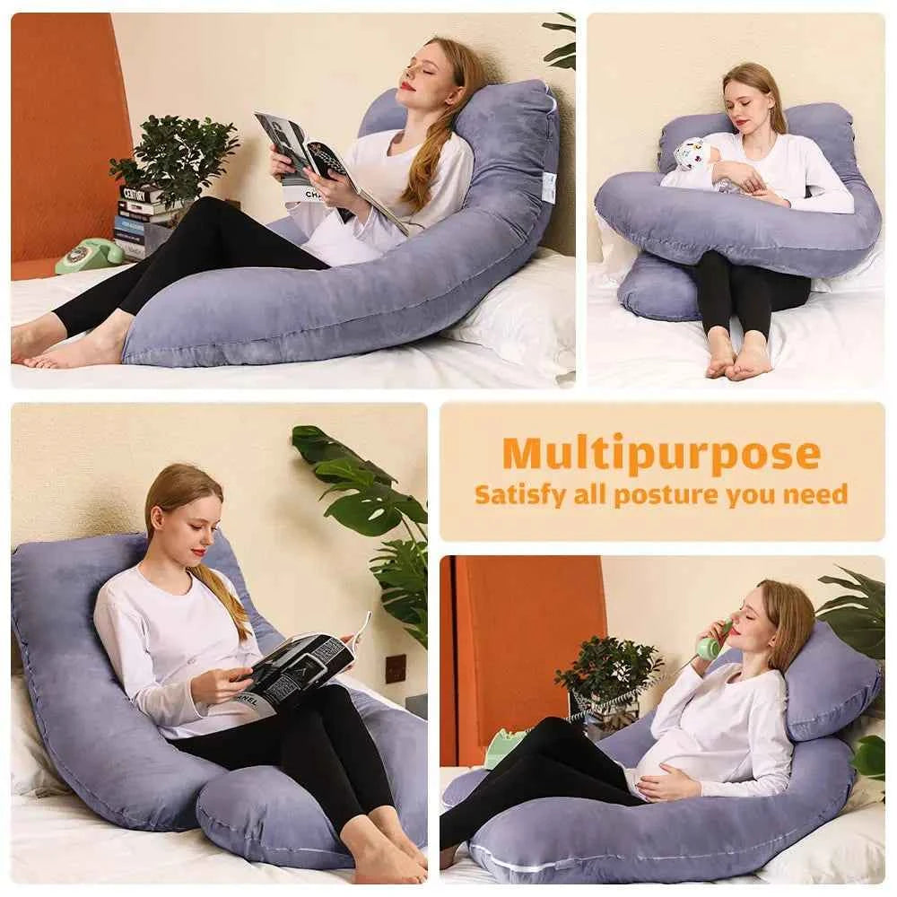 Pregnancy Pillows for Sleeping, G Shaped Full Body Maternity Pillow with Removable Cover - Support for Belly for Pregnant Women ,Home Relaxation Items