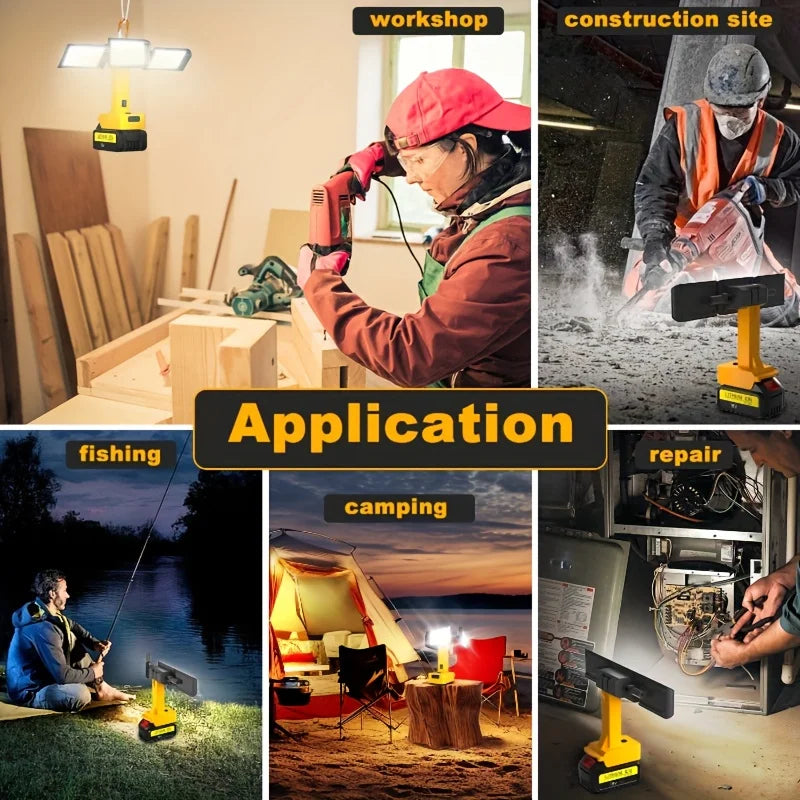 LED töövalgusti Dewalt 18V/20V, üle 3000 luumenit