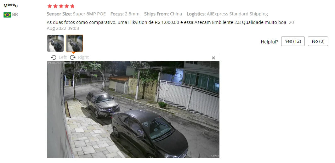 8MP POE IP Camera 4K Outdoor Security Camera with Audio and Night Vision