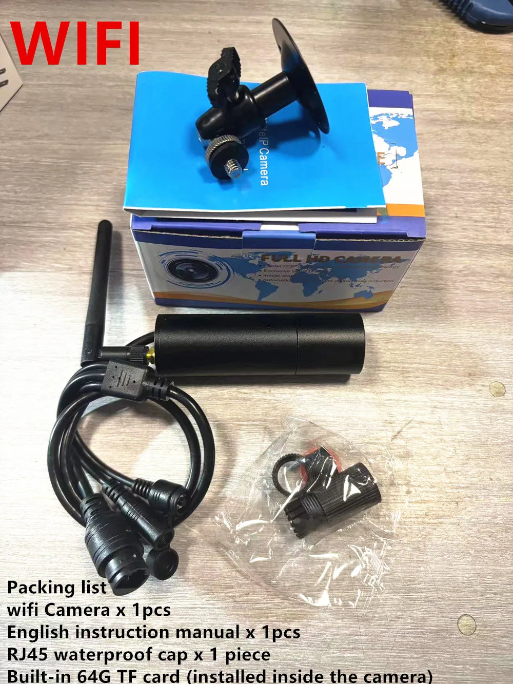 Outdoor Bullet 3K 5MP Mini WiFi Camera met AI Menselijke Detectie