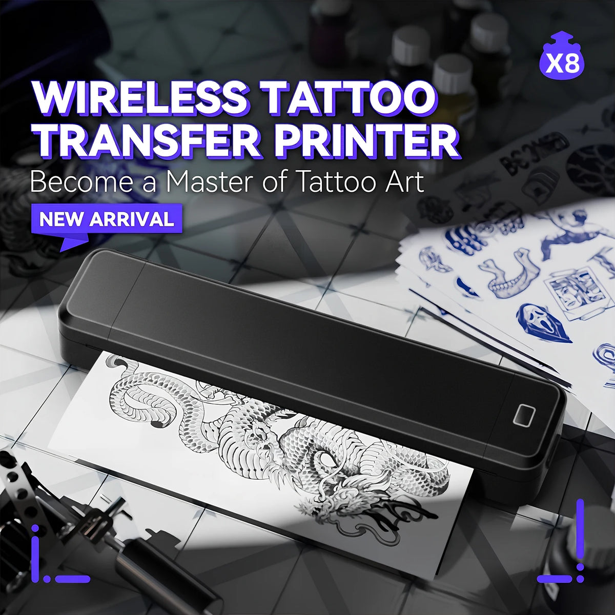 Portable Bluetooth A4 Thermal Printer