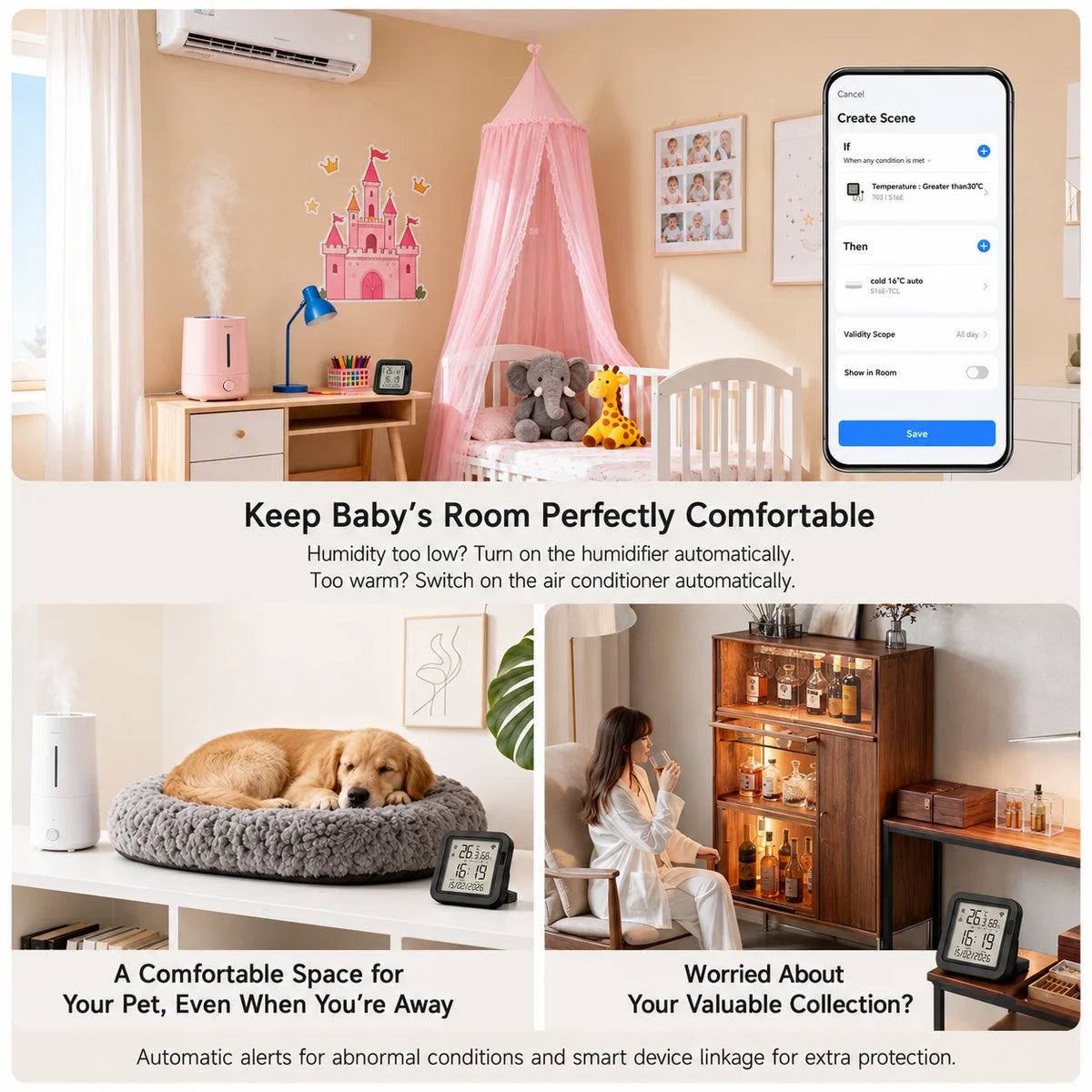 Tuya WiFi senzor temperature in vlage