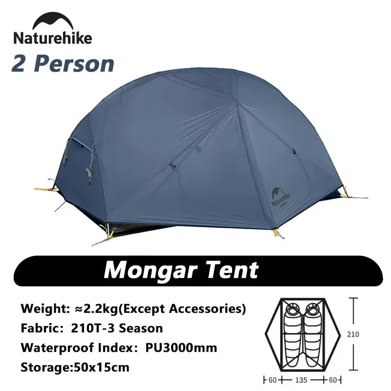 Naturehike Mongar 2-Person Ultralight Waterproof Trekking Tent