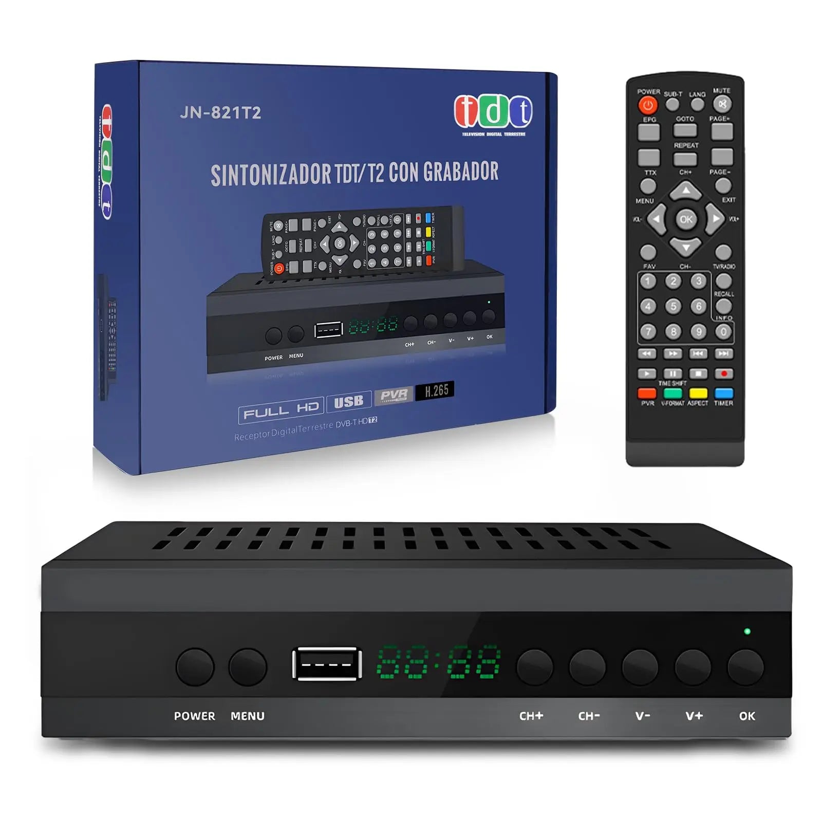 HD TV Receiver with DVB‑T2 and H.265 Decoding