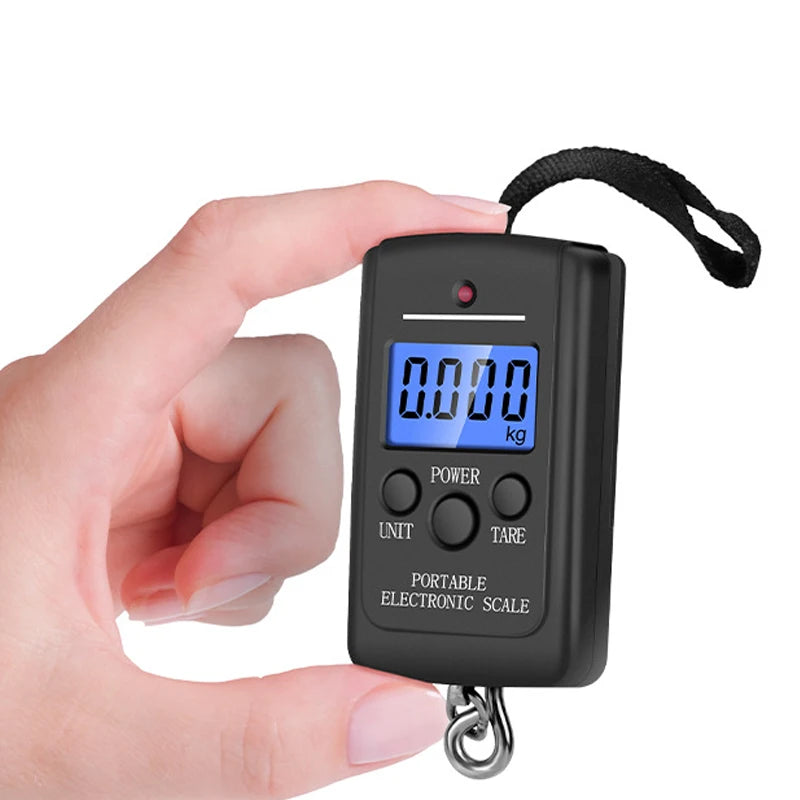 Mini digital ophængsvægt 40 kg/10 g bærbar lommeskala