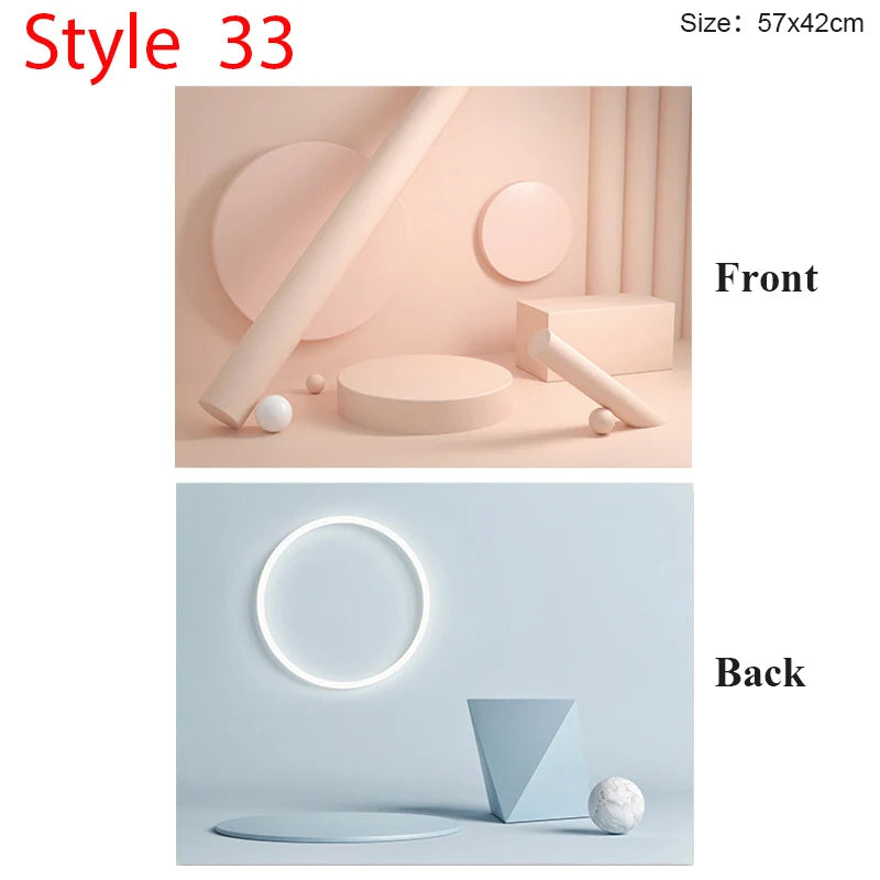 Double-Sided Photo Background Sheet, 57 × 42cm