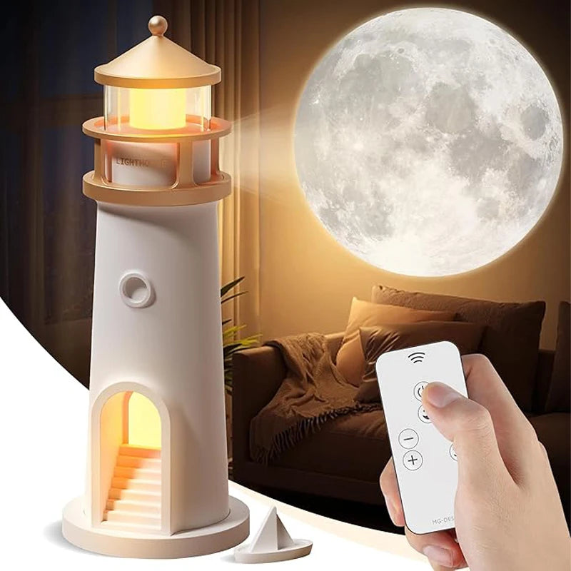 Moon Projection Night Light with Remote, Motion Sensor