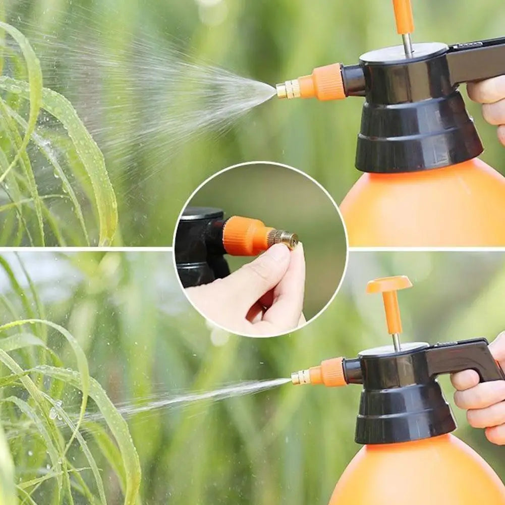 Portable Garden Pump Sprayer with Brass Nozzle, 0.8–3 L
