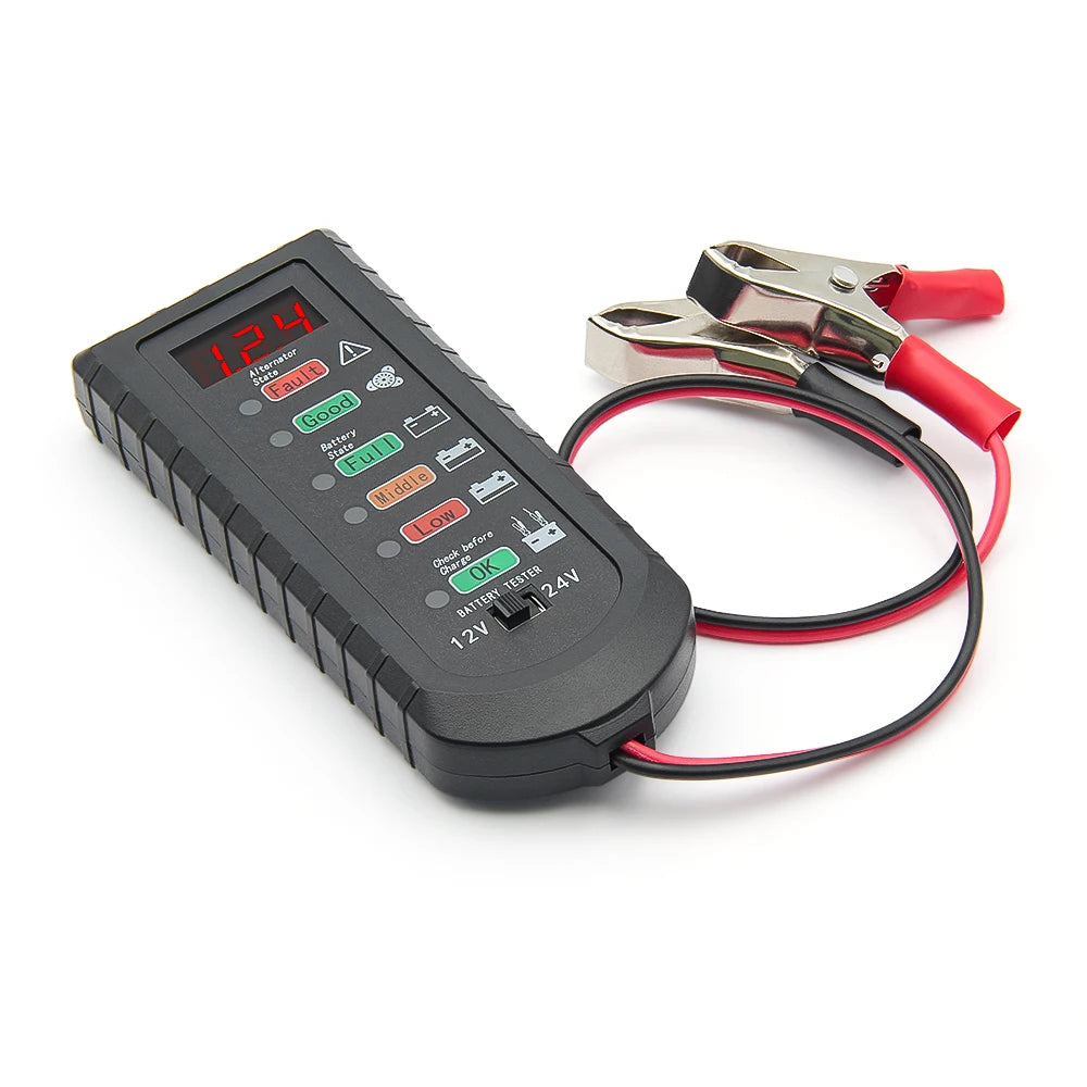 12/24 V Vehicle Battery Voltage Tester